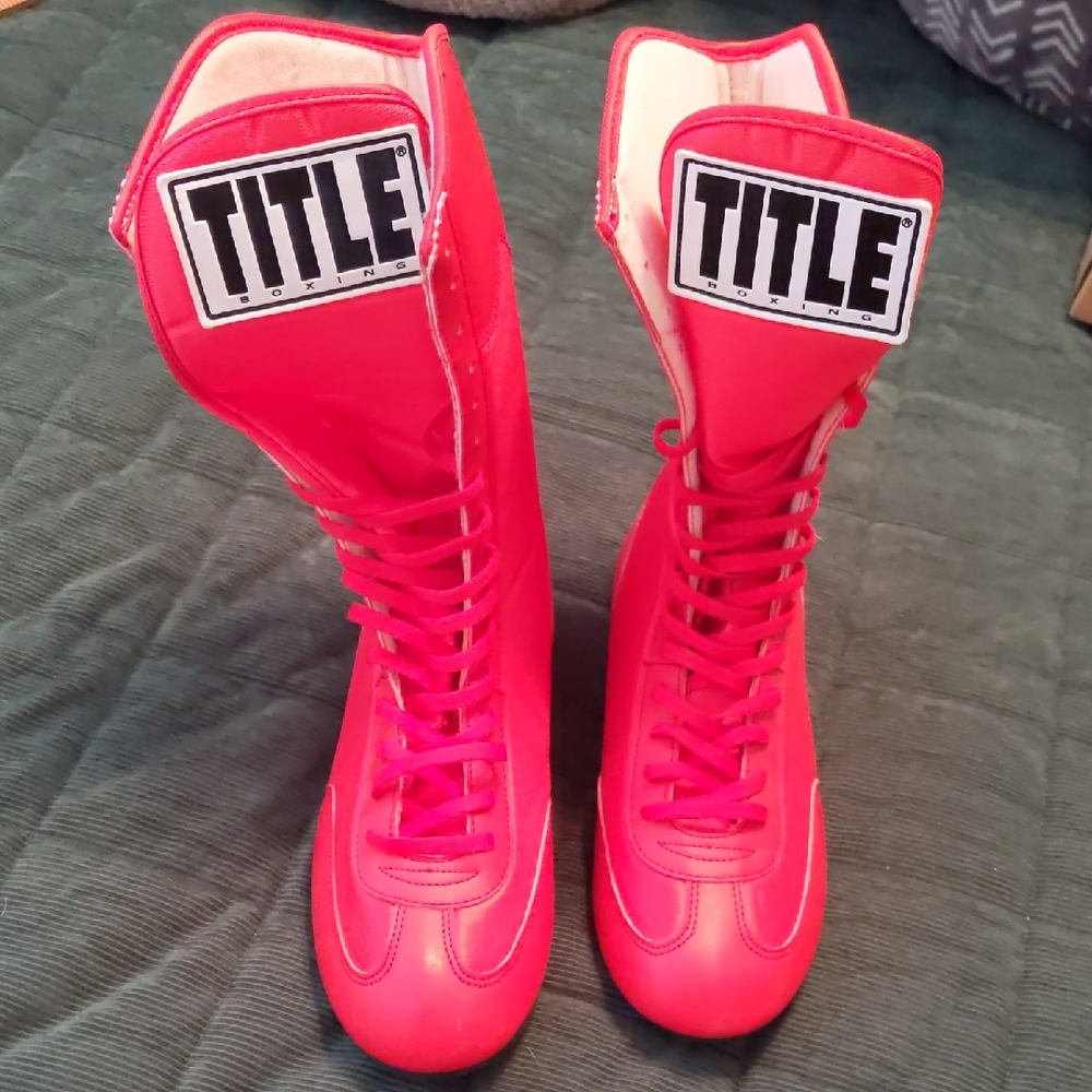 Mens Red Boxing Boots